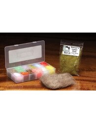 Hareline Dubbin Senyo's Laser Yarn in Tan